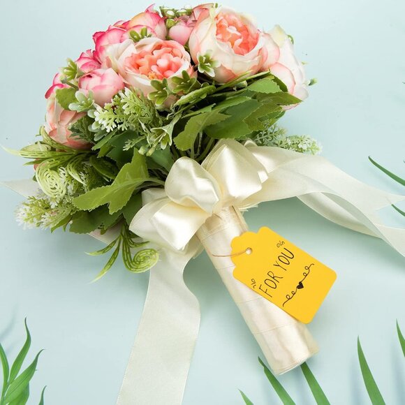 100 PCS Gift Tags with String Attached, 1.7x2.8 inch Colored Gift Tags for Prese - Picture 6 of 8